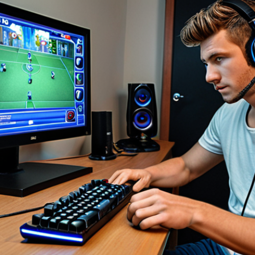 Image Prompt 1: The Modern Gamer's Versatile Lifestyle**
