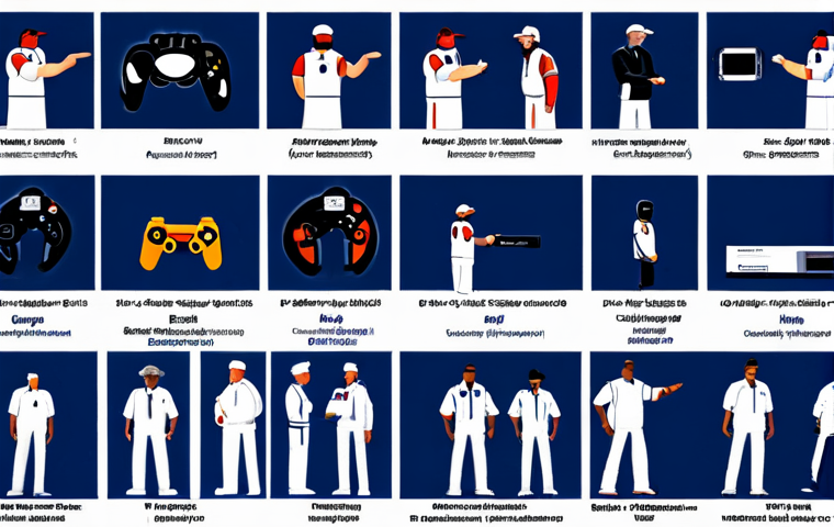 PlayStation History**
"A professional-style collage showcasing different generations of PlayStation consoles (PS1, PS2, PS3, PS4, PS5) arranged chronologically. Each console should be clearly visible and well-lit. The background should be a clean, modern design with subtle PlayStation branding. Fully clothed figures of diverse gamers of different ages should be positioned near each console, appearing to interact with them. Appropriate attire. Safe for work. Perfect anatomy, correct proportions, natural pose, well-formed hands, proper finger count, natural body proportions, professional, modest, family-friendly."
**